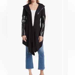 Blank NYC Black and Gray Women's Poncho